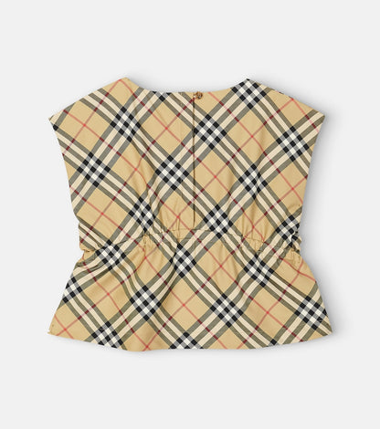 Burberry Check cotton-blend top