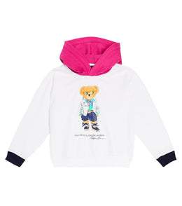 Polo Bear cotton-blend fleece hoodie