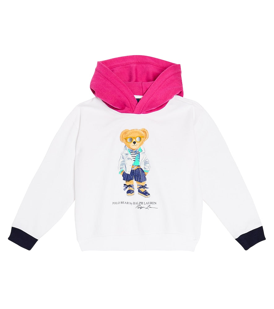 Polo Bear cotton-blend fleece hoodie