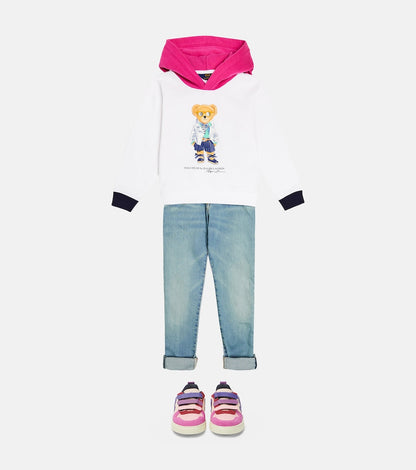 Polo Bear cotton-blend fleece hoodie