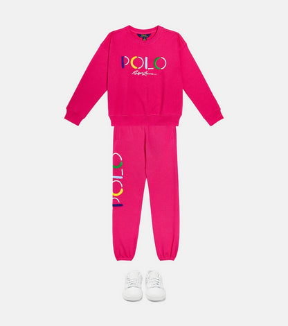 Logo embroidered cotton-blend sweater