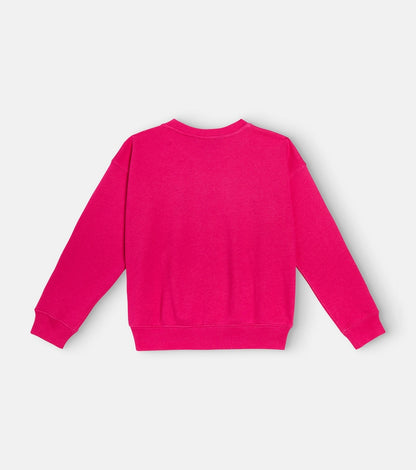Logo embroidered cotton-blend sweater