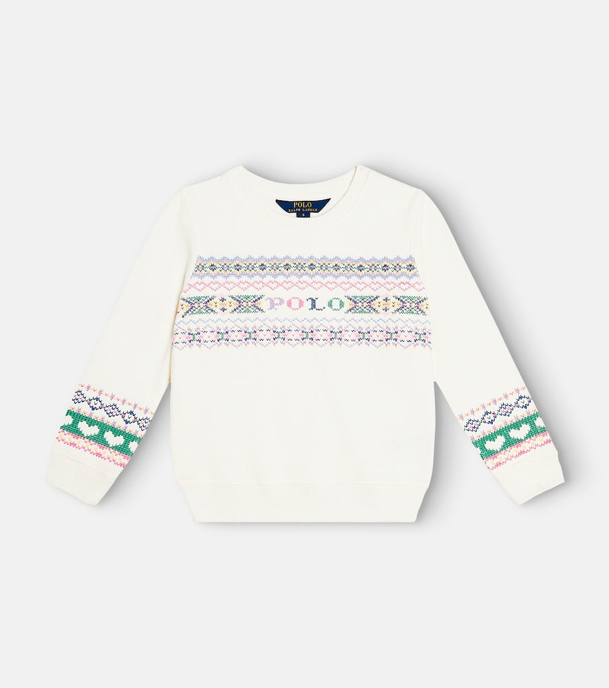 Cotton-blend jersey sweatshirt