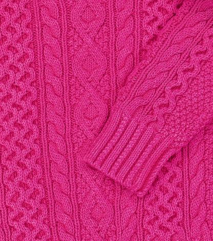 Cable-knit cotton sweater