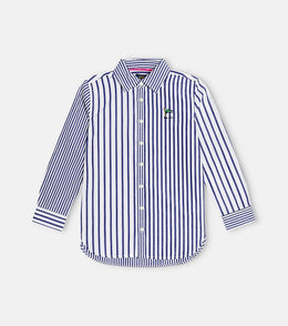Striped cotton poplin shirt
