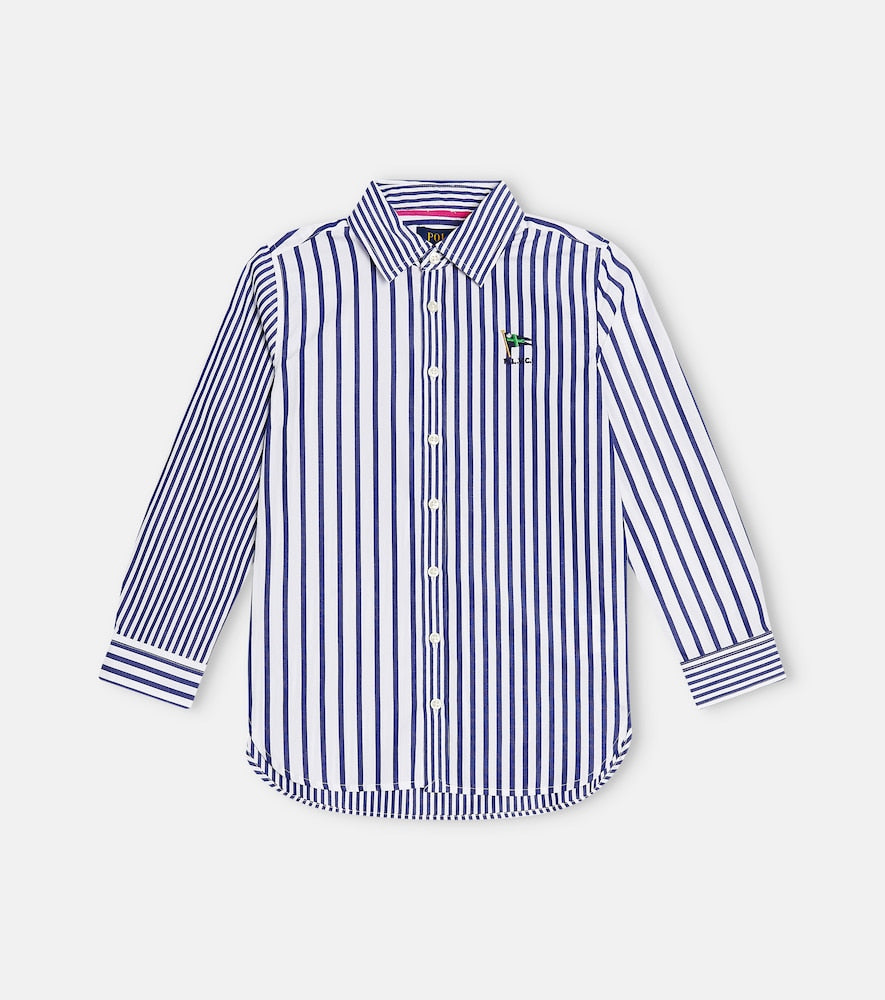 Striped cotton poplin shirt