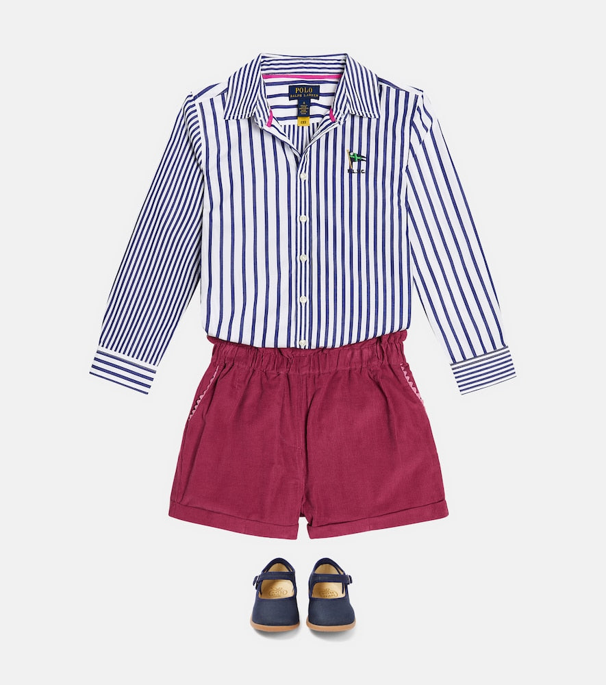 Striped cotton poplin shirt