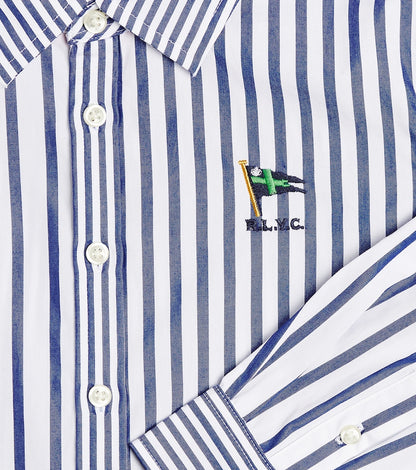 Striped cotton poplin shirt