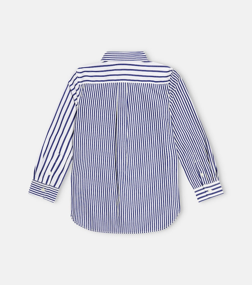 Striped cotton poplin shirt