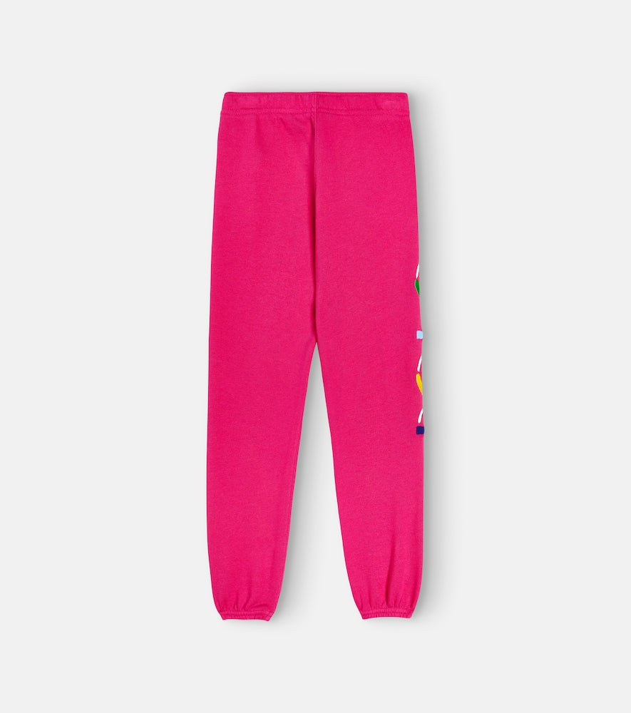 Logo embroidered cotton-blend sweatpants