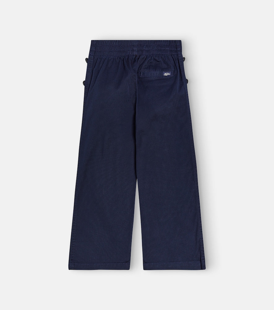 Cotton wide-leg pants