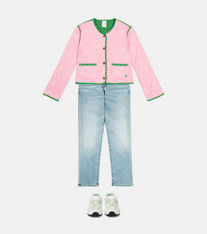 Reversible quilted cotton jacket