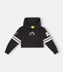 Team 23 cropped cotton jersey hoodie