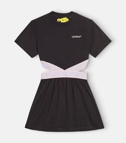 Bookish cotton jersey dress