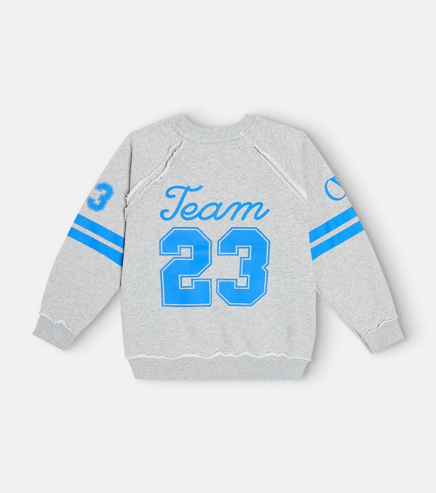 Printed cotton jersey sweatshirt