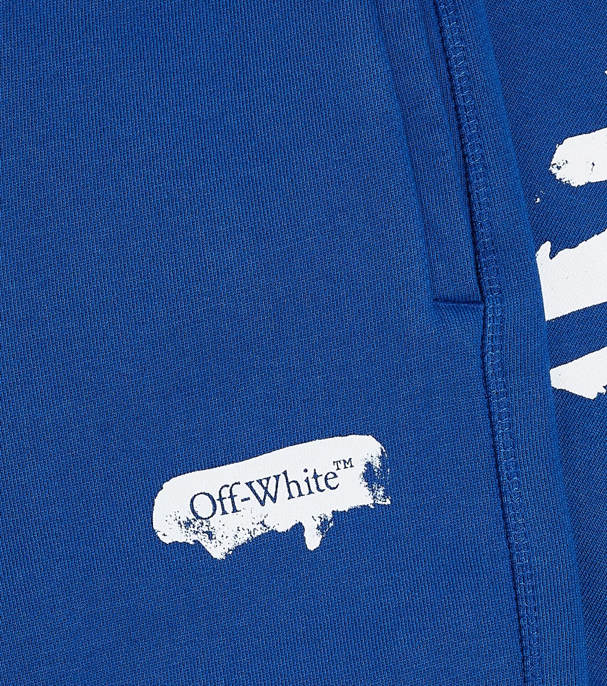 Logo printed cotton jersey sweatpants