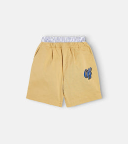 Baseball Logo cotton shorts
