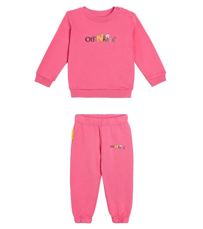 Baby Funny Flowers sweatshirt and sweatpants set