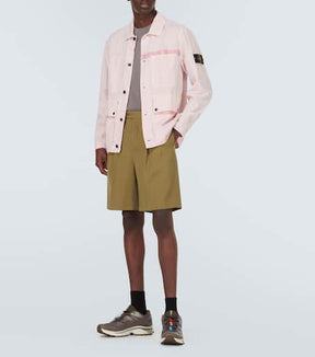 Compass linen-blend jacket