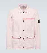 Compass linen-blend jacket