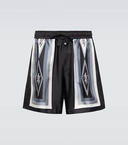 Diamond silk shorts
