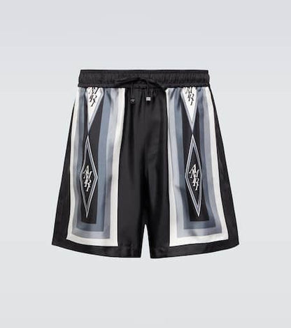 Diamond silk shorts