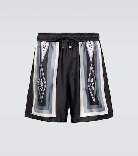 Diamond silk shorts