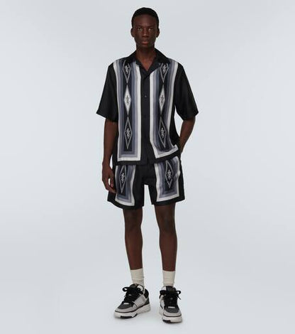 Diamond silk shorts
