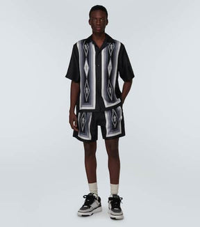 Diamond silk shorts