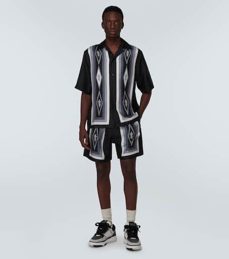 Diamond silk shorts