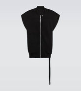 Oversized cotton jersey vest