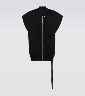 Oversized cotton jersey vest