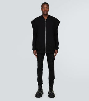 Oversized cotton jersey vest