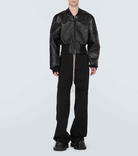 Pusher cotton canvas straight pants