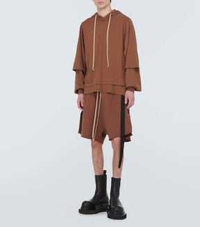 Cotton jersey hoodie