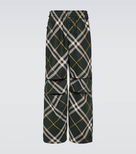Burberry Check wide-leg pants