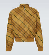 Burberry Check cotton twill bomber jacket