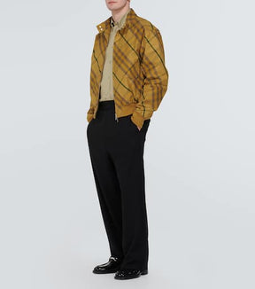 Burberry Check cotton twill bomber jacket