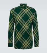 Burberry check wool shirt