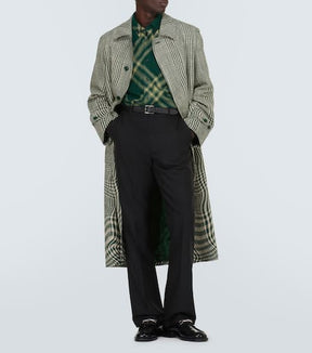 Burberry check wool shirt