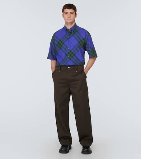 Burberry Check cotton bowling shirt