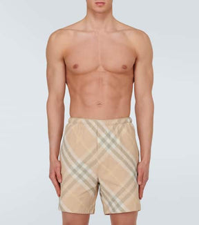 Burberry Check swim trunks