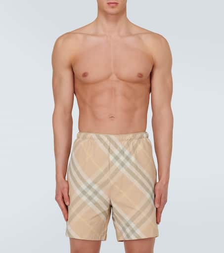 Burberry Check swim trunks