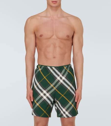 Burberry Check swim trunks