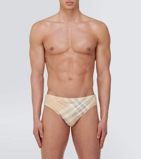 Burberry Check swim briefs
