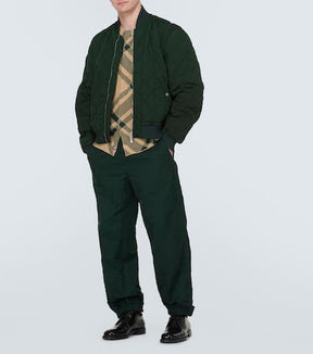 Burberry Check wool-blend cardigan