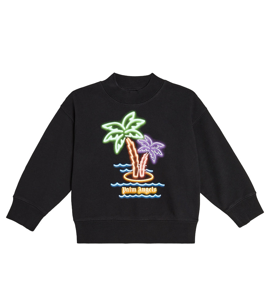 Printed cotton jersey sweatshirt