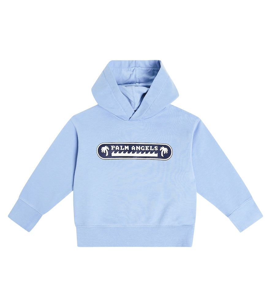 Logo cotton jersey hoodie