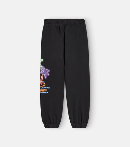 Printed cotton jersey sweatpants