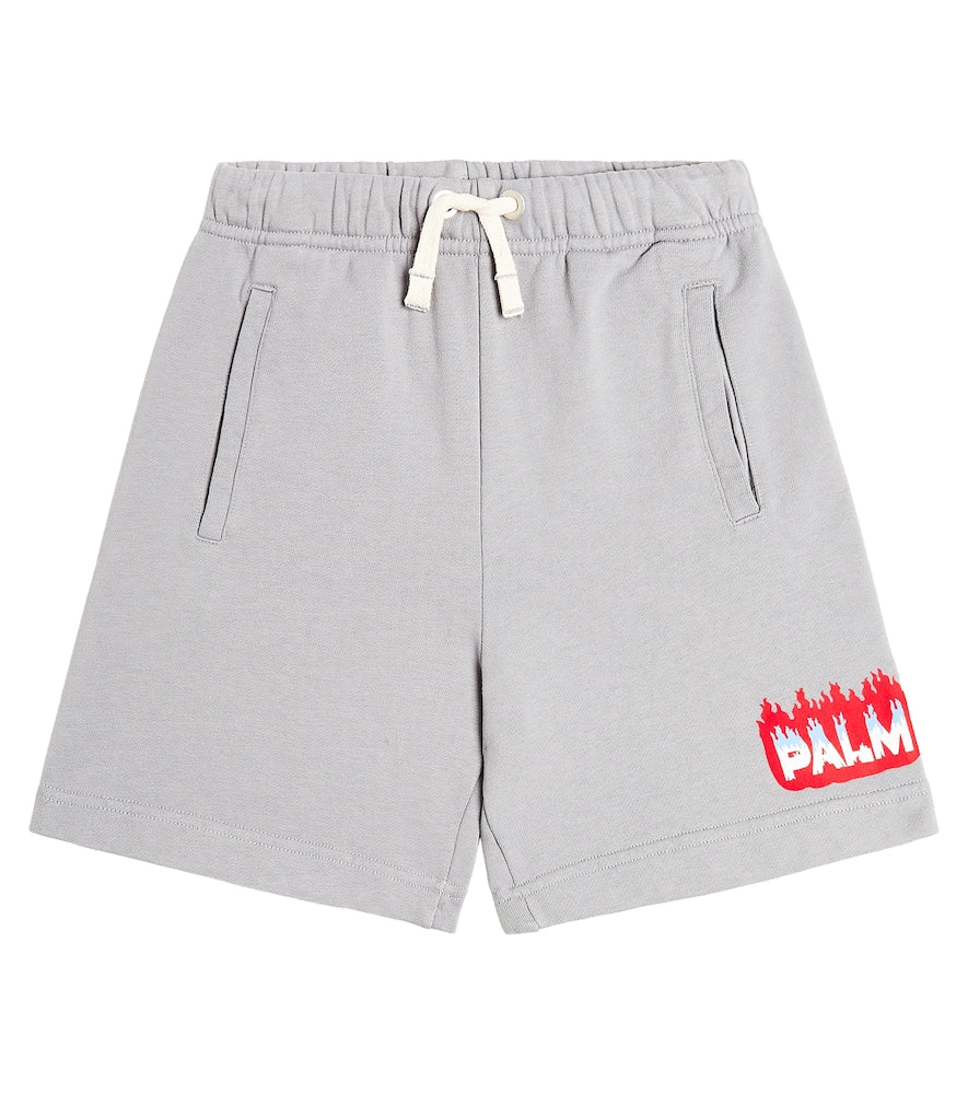 Logo cotton jersey shorts
